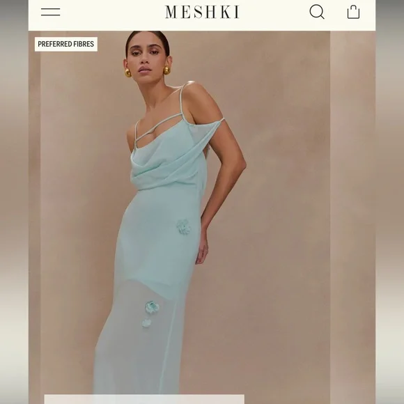 Meshki White Maxi Dress - Picture 3 of 7